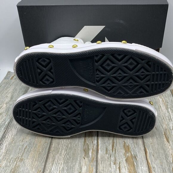 Converse Chuck Taylor All Star Lift Platform Star Studded Sneakers Shoes Size 8 - Picture 7 of 16